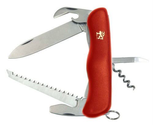 Mikov - Multifunktionstaschenmesser Praktik 110 mm - 6 Werkzeuge - Rot - 115-NH-6/AK RED