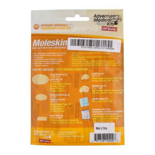 Adventure Medical Kit - Moleskin Pre-cut Blister Dressings - 0155-0400