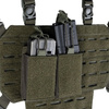 Mil-Tec - Ładownica otwarta z panelem rzepowym - Podwójna - Dark Coyote - 13496219
