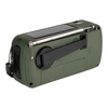 Fosco Industries - Radio Survival z panelem słonecznym i korbką - SW1/SW2/FM/AM - Zielony - 464601