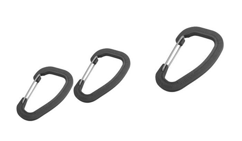 Wildo Zubehör-Karabiner-Set - 3 Stück - Schwarz