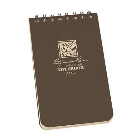 Rite in the Rain - Allwetter-Notizbuch - 3 x 5'' - 435 - Flat Dark Ea