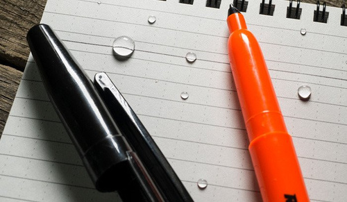 Rite in the Rain - Belt-Clip Pen - Orange - 2 pcs - OR91
