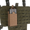 Mil-Tec - AR-15 Single Mag Holder with Hook & Loop Panel - Black - 13496102