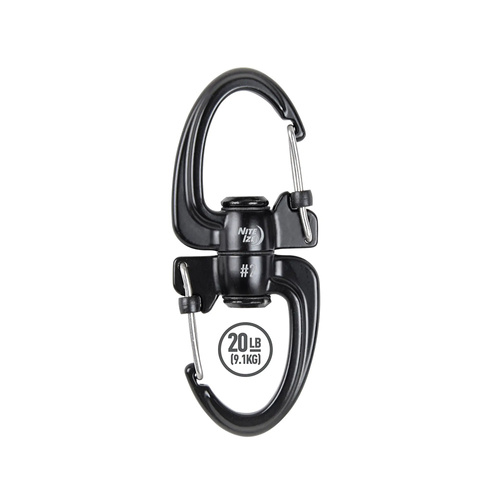 Nite Ize - Karabińczyk	S-Biner 360 SlideLock Dual Carabiner #2 - Czarny - SBLR2-01-R3