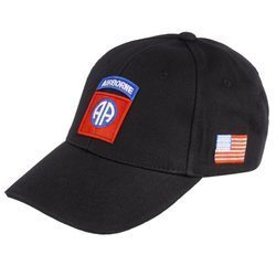 FOSTEX - Baseballmütze 82nd Airborne - Baumwolle - Schwarz - 215151-224
