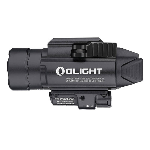 Olight - Latarka taktyczna na broń z celownikiem laserowym BALDR IR - 1350 lumenów - Czarna