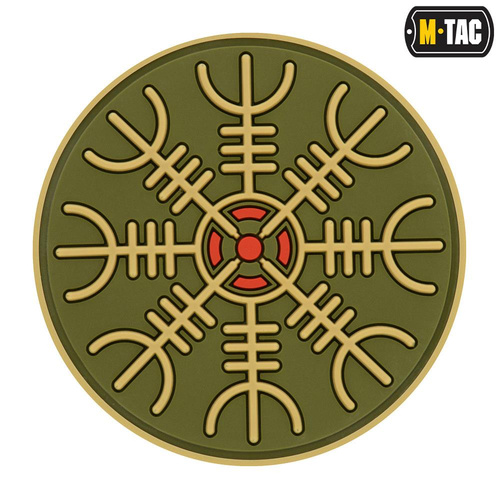 M-Tac - Naszywka na ubrania 3D PVC Hełm Grozy - Oliwkowy - 51221001