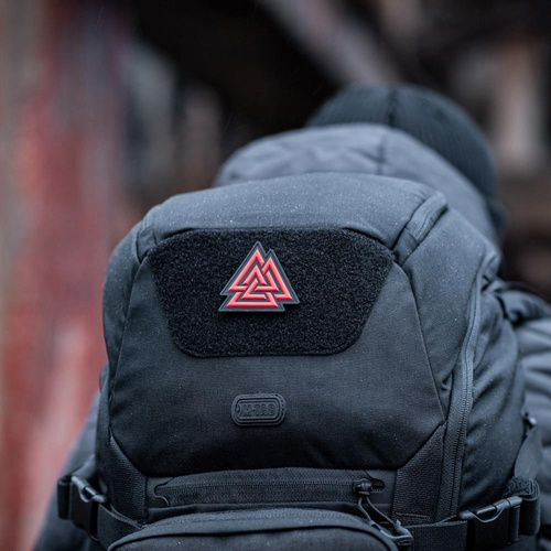 M-Tac - 3D PVC Patch Valknut - Red / Black - 51163233