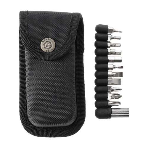 Ganzo - Multitool z zestawem bitów - 11 narzędzi - Czarny - G202B-S