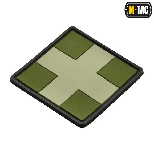 M-Tac - Naszywka 3D PVC Medic Cross Square - Oliwkowy - 51124001