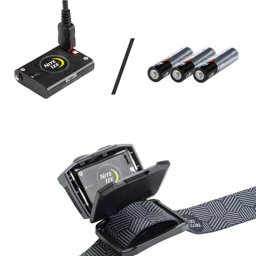 Nite Ize - Latarka czołowa Radiant® RH1™ - 600 lm - Szara/Czarna - RH1-09-R8