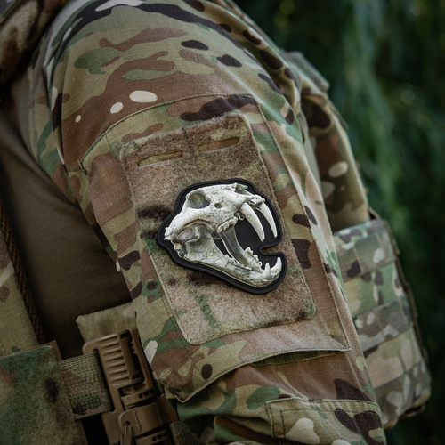 M-Tac - Naszywka Old Tiger - PVC - Biały - 51001201