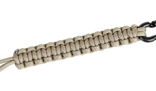 Mil-Tec - Smycz z paracordu - Czarny - 15931502