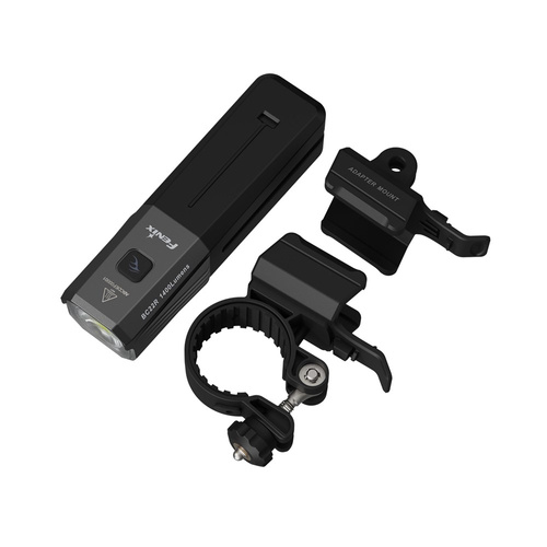 Fenix - Lampa rowerowa przednia LED BC22R - 1400 lm - USB-C - Czarna - BC22R.11111