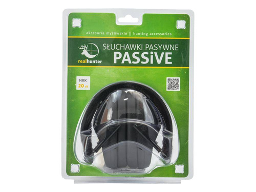 RealHunter - Passive Earmuffs - 20 NRR - Black - 258-014
