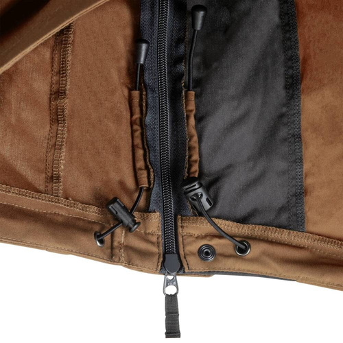 Helikon - Kurtka Anorak Woodsman - Earth Brown/Czarna - KU-WDN-DC-0A01B