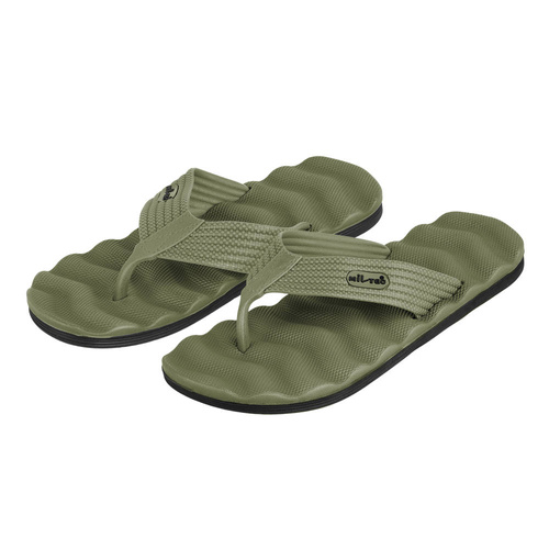 Mil-Tec - Klapki taktyczne Combat - Olive Drab - 12893001