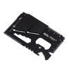 Mil-Tec - Überlebenskarte mit Paracord und Etui - Schwarz - 15408102
