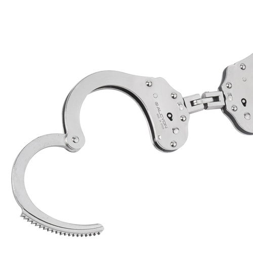 Alcyon - Stahlhandschellen Virola - Doppelte Verriegelung - Silber - 5230-X
