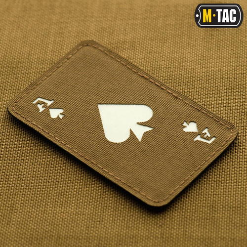 M-Tac - Militär-Patch - Ace of Spades - Coyote / Fluoreszierend - 51109599