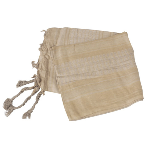 Mil-Tec - Chusta Arafatka Shemagh - 100% Bawełna - Coyote Brown - 12612000