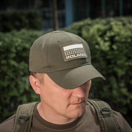 M-Tac - Naszywka Flaga Polska 50х80 - Laser Cut - Ranger Green / Fluo - 51007223