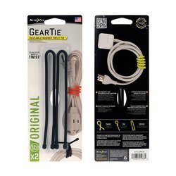 Nite Ize - Gear Tie 12" - Schwarz - 2Pack - GT12-2PK-01