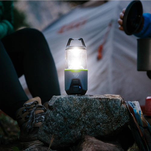 Nite Ize - Radiant® RL2™ Wiederaufladbare Campingleuchte - 400 lm - Grau / Grün - RL2-17-R8
