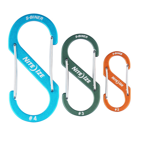 Nite Ize - Karabinek S-Biner® Aluminum Dual Carabiner Combo - 3 szt. - SBA234-A2-R6