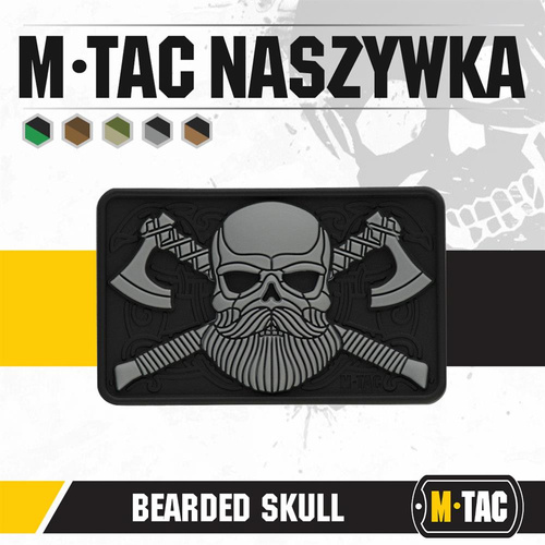 M-Tac - Naszywka - Bearded Skull - 3D PVC  - 51113211