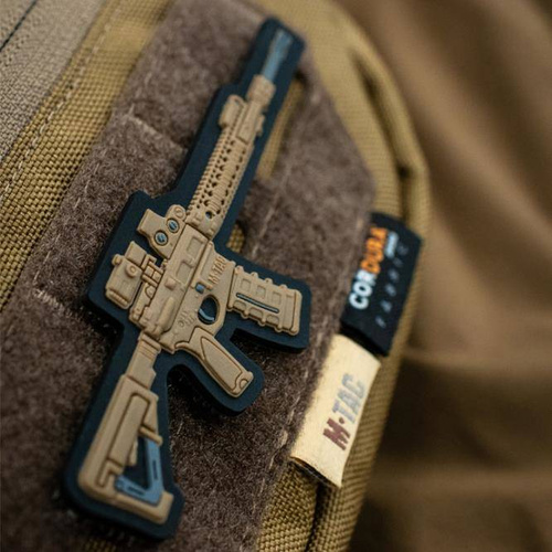 M-Tac - Naszywka AR-15 - PVC 3D - Coyote - 51112005