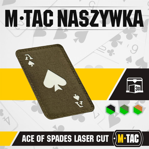 M-Tac - Patch - Ace of Spades - Ranger Green / Fluorescent - 51109239