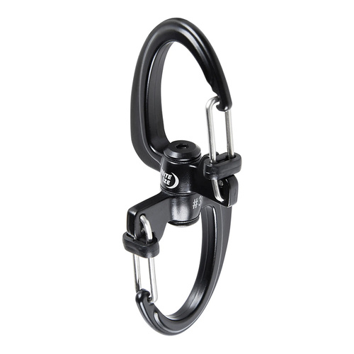 Nite Ize - Karabińczyk	S-Biner 360 SlideLock Dual Carabiner #2 - Czarny - SBLR2-01-R3