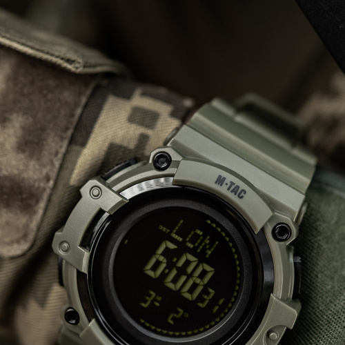 M-Tac - Taktische Uhr mit Kompass 2233 - Ranger Green - 50010001