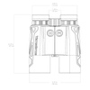 Vector Optics - Entfernungsmesser Fernglas Paragon 10x42 - Schwarz - SCBRF-02