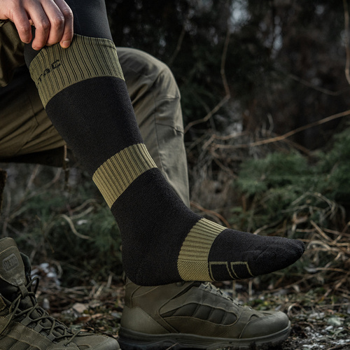 M-Tac - Ranger Trekking Winter Socks - Black/Olive - 30908121
