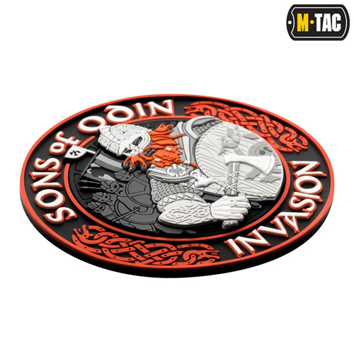 M-Tac - 3D PVC Aufnäher Sons of Odin - Schwarz/Rot - 51137233