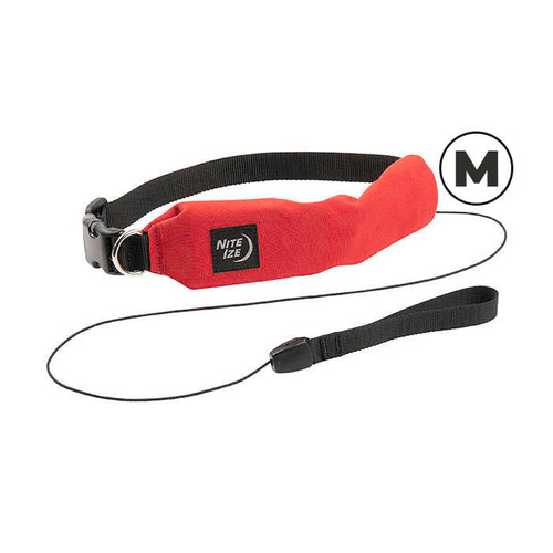 Nite Ize - Halsband mit Leine RadDog All-In-One - M - Rot - RRLM-10-R3 