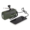 Fosco Industries - Radio Survival z panelem słonecznym i korbką - SW1/SW2/FM/AM - Zielony - 464601