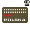 M-Tac - Flag patch Poland 50х80 - Laser Cut - Red / Ranger Green / White - 51007123