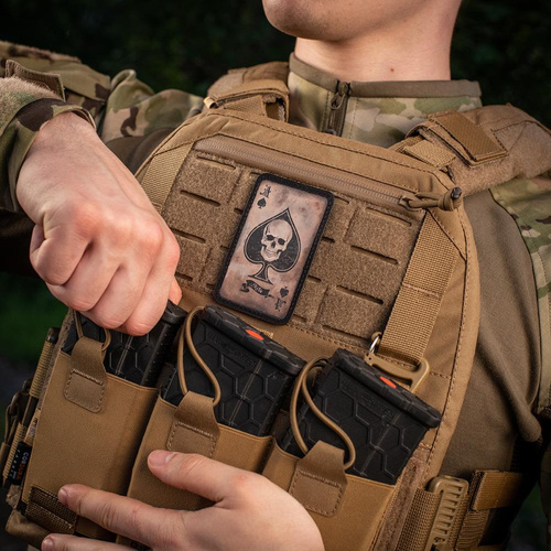 M-Tac - Patch Ace of Spades - Morale Patch - Black / Coyote - 51101005