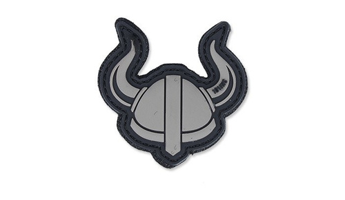 101 Inc. - 3D-Aufnäher - Wikinger-Helm - Grau