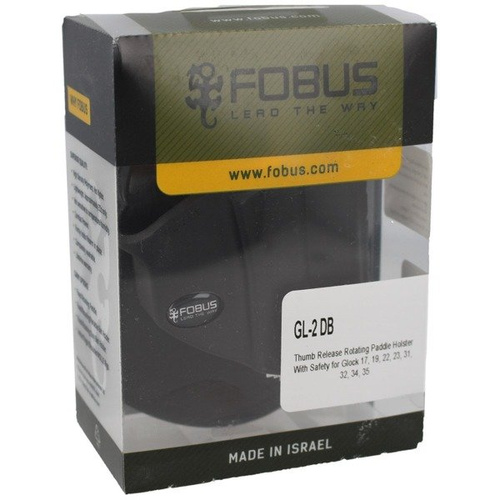 Fobus - Holster für Glock 17, 19, 19X, 22, 23, 31, 32, 34, 35, 45 - Drehbarer Paddel - Rechts - GL-2 DB