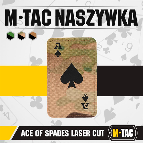 M-Tac - Militär-Patch - Ace of Spades - Multicam / Schwarz - 51109802