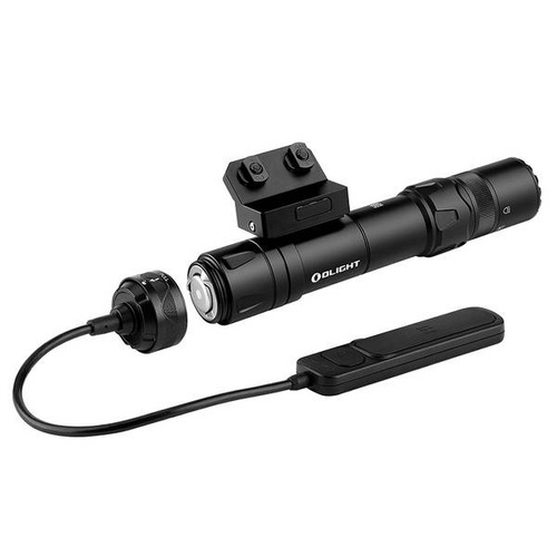 Olight - Odin GL M LED-Taschenlampe für Waffen mit Laservisier mit Halterung - 1500 Lumen - Grüner Laser - Schwarz 