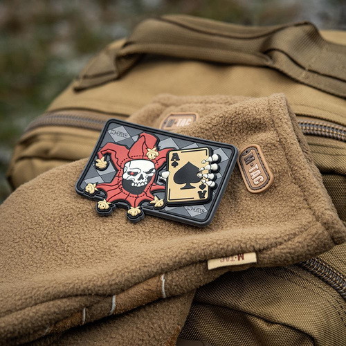M-Tac - Naszywka Morale Patch - Joker Skull 3D PVC - Czarny - 51120000