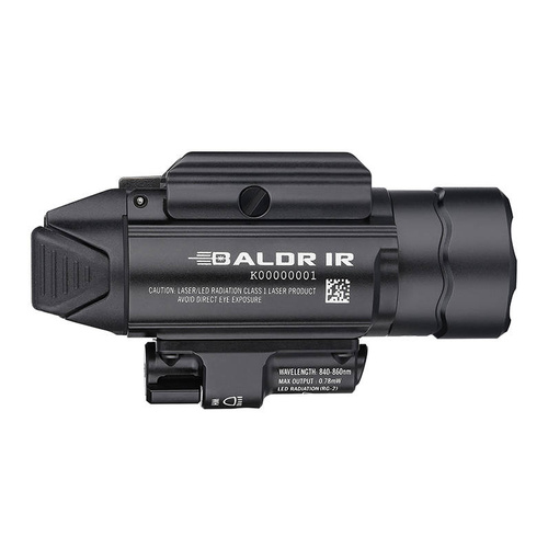 Olight - Latarka taktyczna na broń z celownikiem laserowym BALDR IR - 1350 lumenów - Czarna