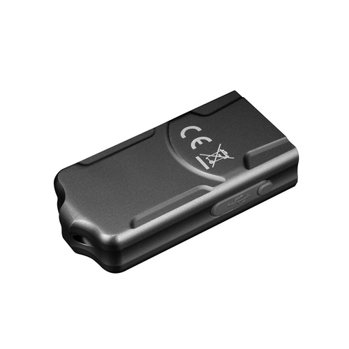 Fenix - Taktische Taschenlampe PD36R Pro LED mit 5000 mAh Akku + E03R V2.0 Schlüsselring Taschenlampe - 2800 lm - Schwarz/Grau - PD36R Pro+E03R grey