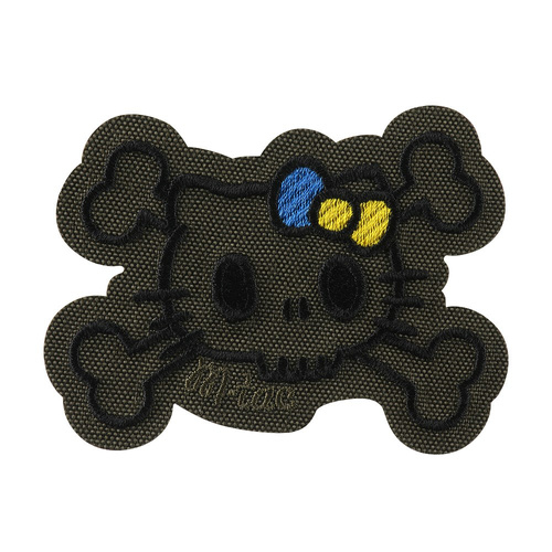 M-Tac - Naszywka Kitty Kontur - Haft - Kokardka Żółto-Niebieska - Ranger Green - 51386223